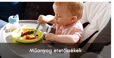 Műanyag etetőszékek